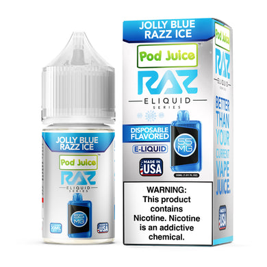 Pod Juice Pod x Raz Jolly Blue Razz Iced - The V Spot Thousand Oaks