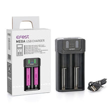 Load image into Gallery viewer, Efest Mega USB Battery Charger (2-Bay)
