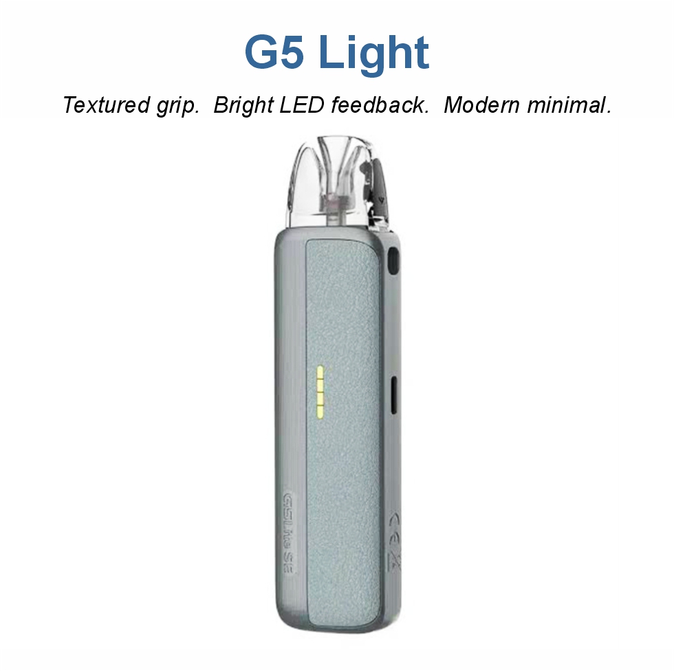 G5 Light Textured grip. Bright LED feedback. Modern minimal.